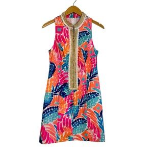 NWT $198 Lilly Pulitzer ALEXA Multi Goombay Smashed Shift Dress Womans Sz 2 New